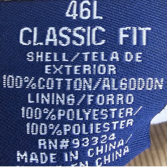 Stafford Classic Fit Tan Corduroy Sports Coat Blazer Jacket Two-Button Men's 46L - Picture 4 of 10